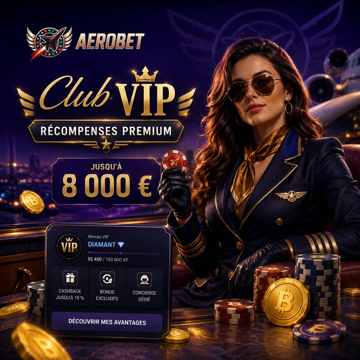 Club VIP Aerobet et récompenses casino